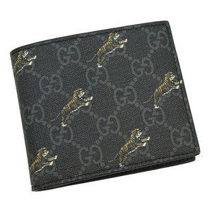 GUCCI Bifold Wallet GG Tiger Black